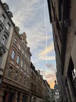 Bild vom Himmel über Koblenz in der Nähe des Jesuitenplatz